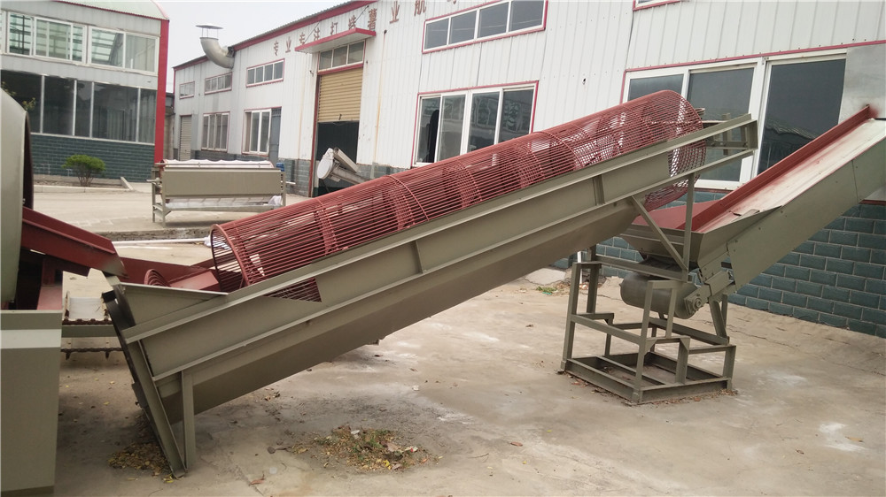 芭蕉芋淀粉加工設備之斜鼠籠式清洗機